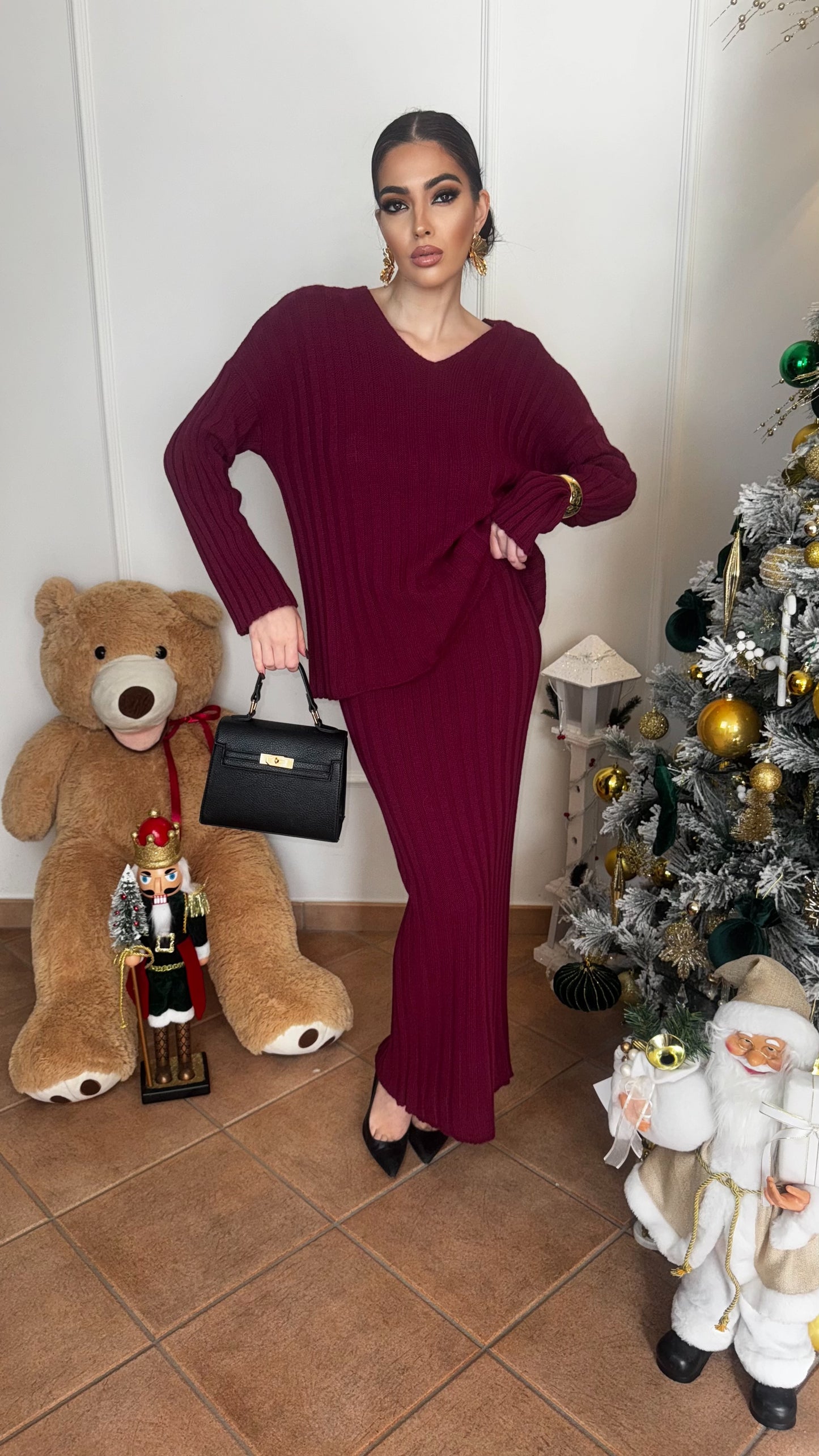 COORDINATO REBECCA BORDEAUX
