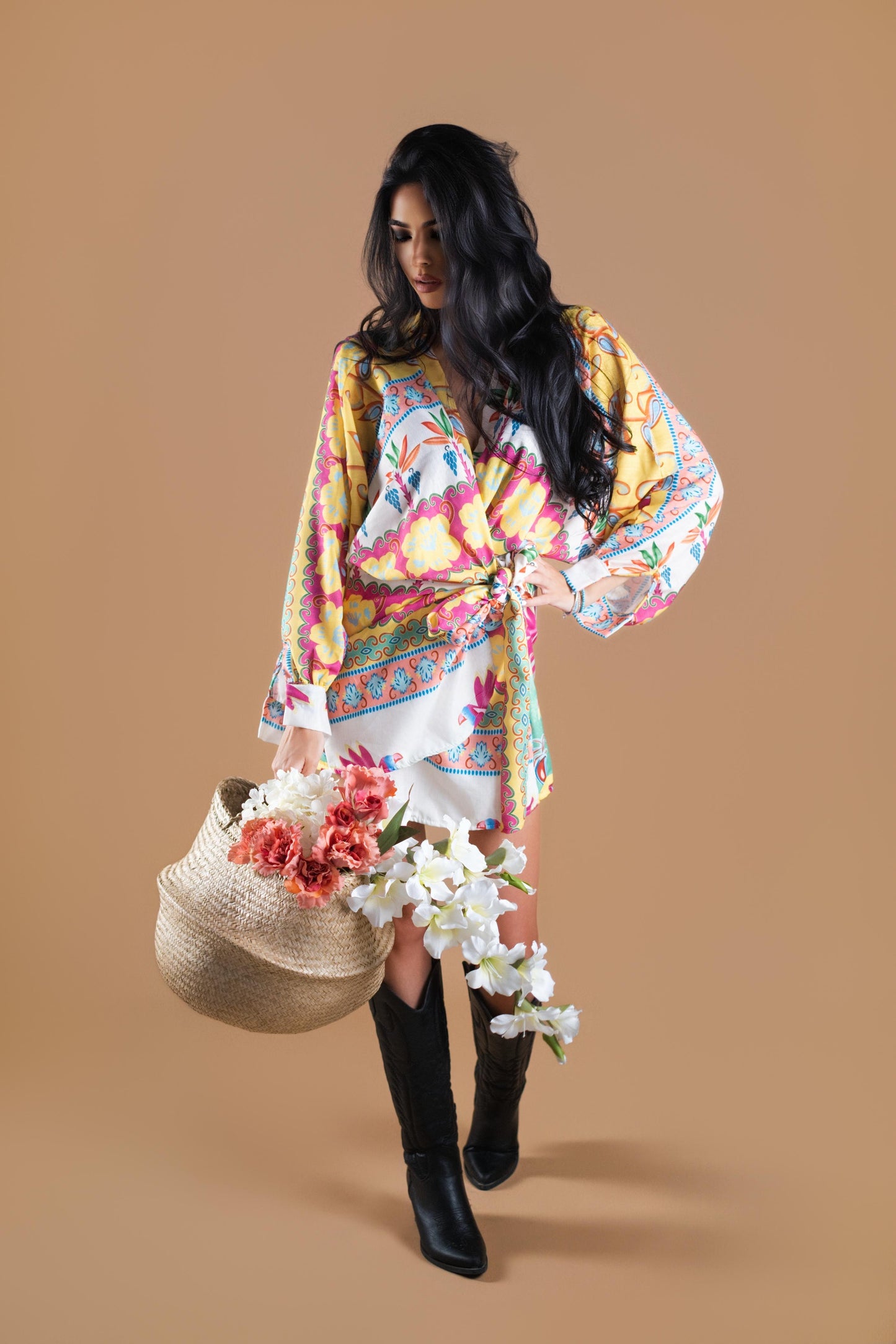 DRESS TROPICANA FLOWER