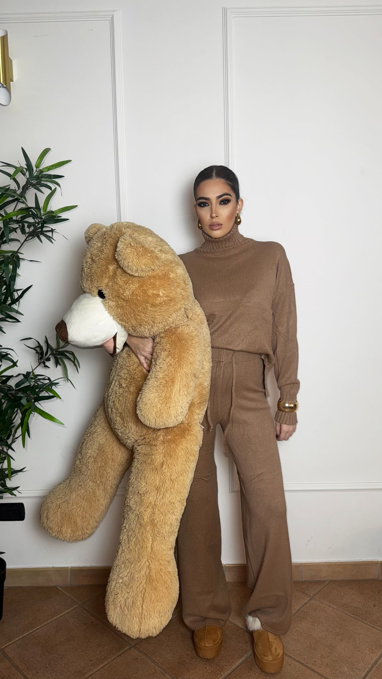 COORDINATO IN MAGLIA CAMEL