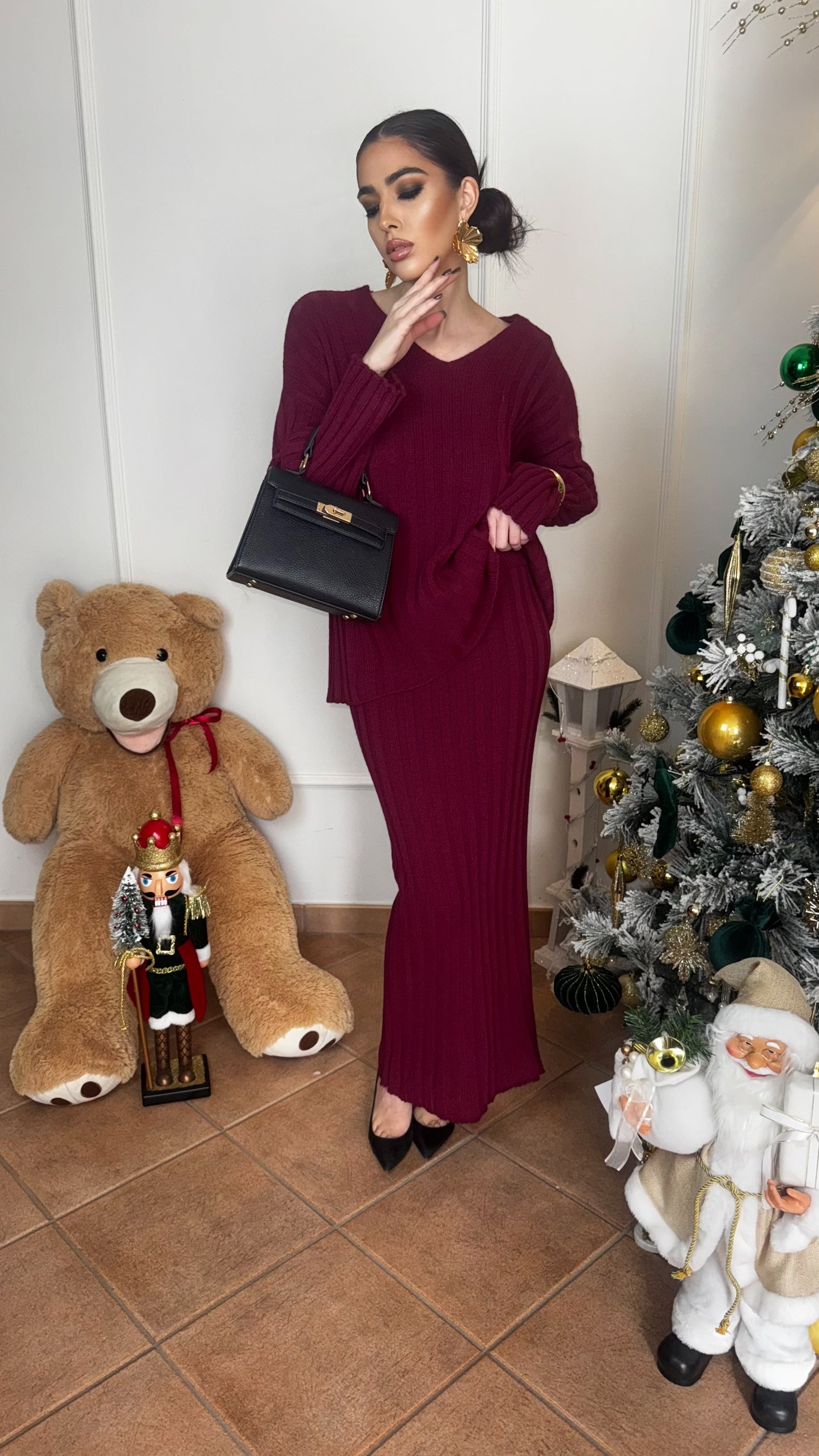 COORDINATO REBECCA BORDEAUX