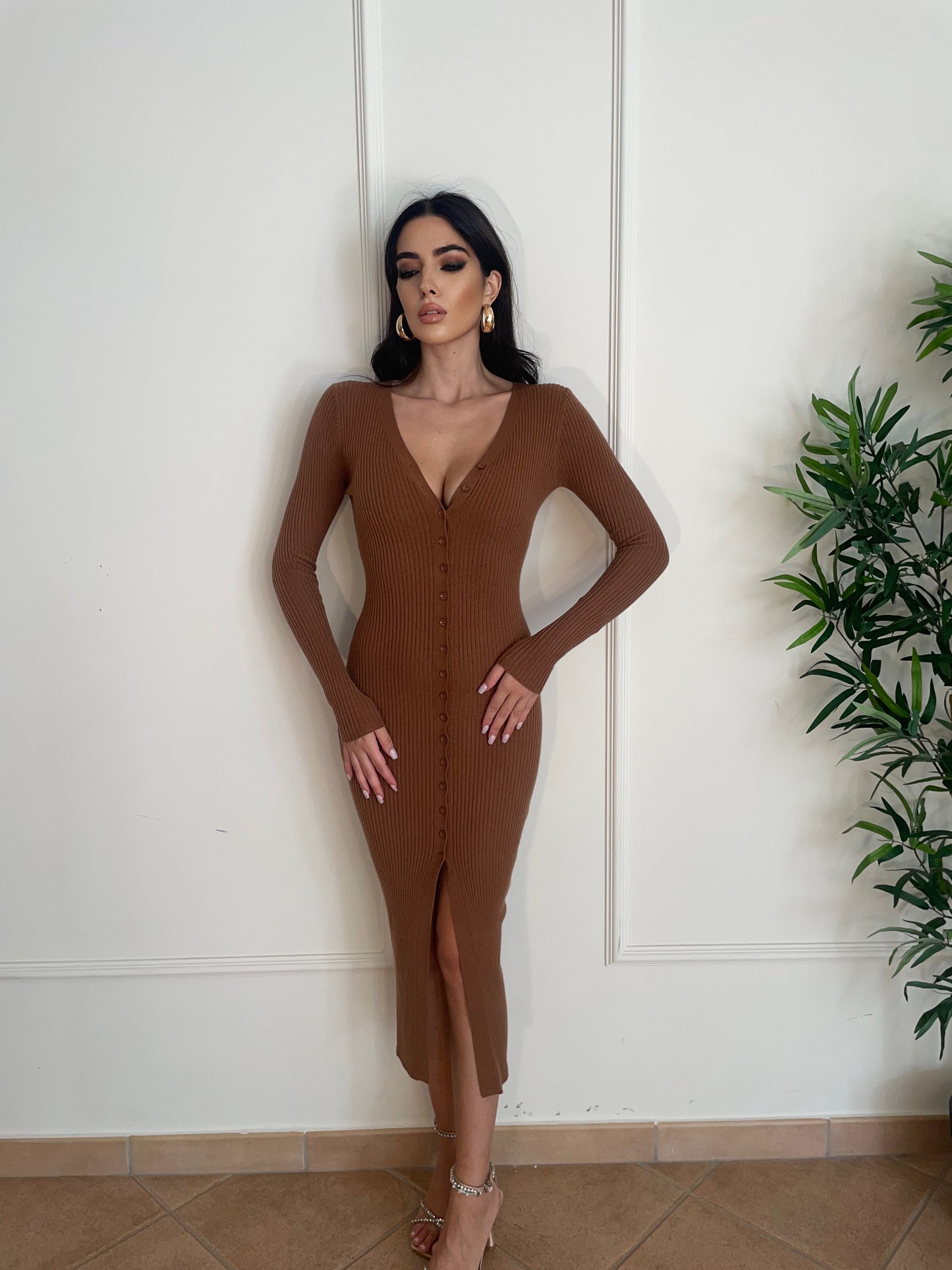 DRESS INGRID CAMEL