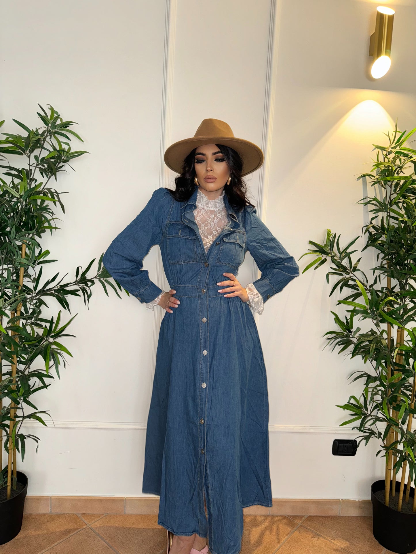 DRESS CAMICIONE IN DENIM