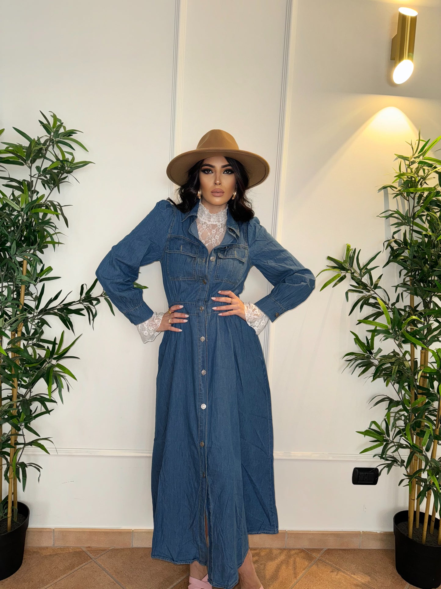 DRESS CAMICIONE IN DENIM