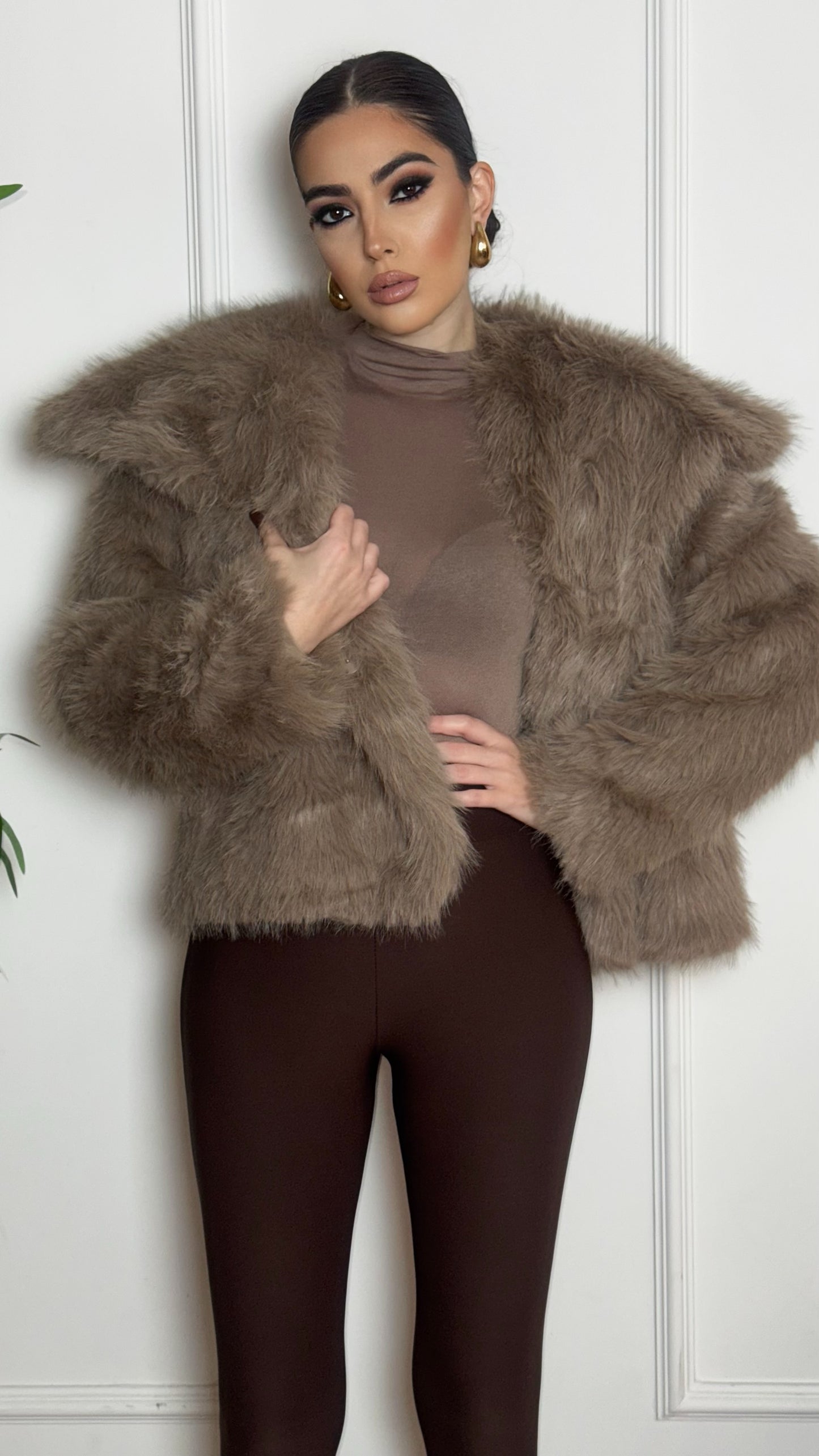 PELLICCIA SNOW BEIGE SCURO