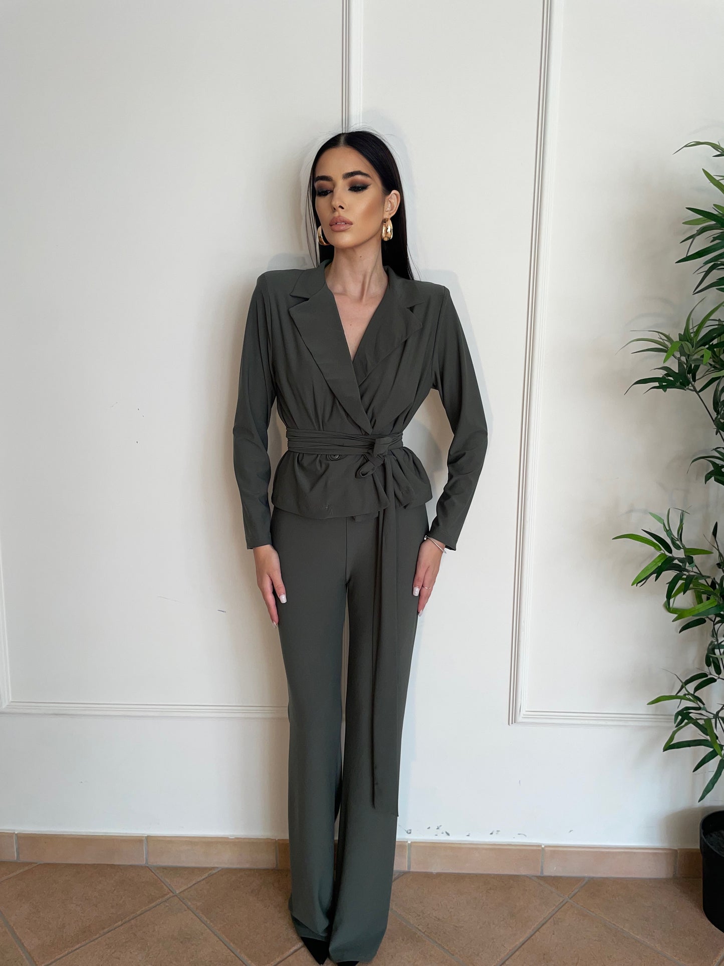 TAILLEUR AMANDA VERDE MILITARE